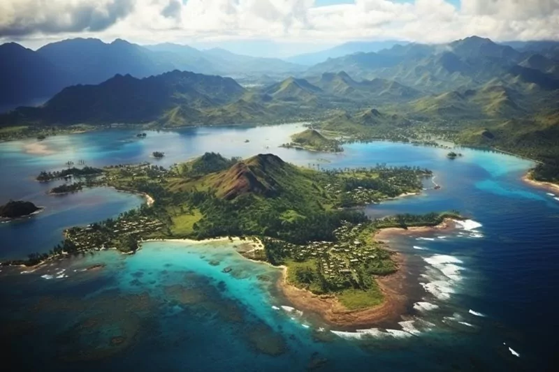 Seychelles Islands Aerial View