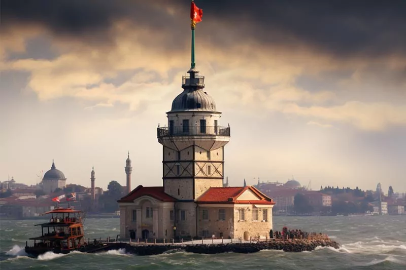 Anadolu Yakasi Ilceleri Uskudar Kiz Kulesi